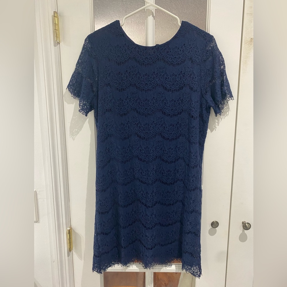 Lulus size Large navy dress